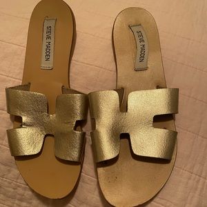 Steve Madden Gold Sandals